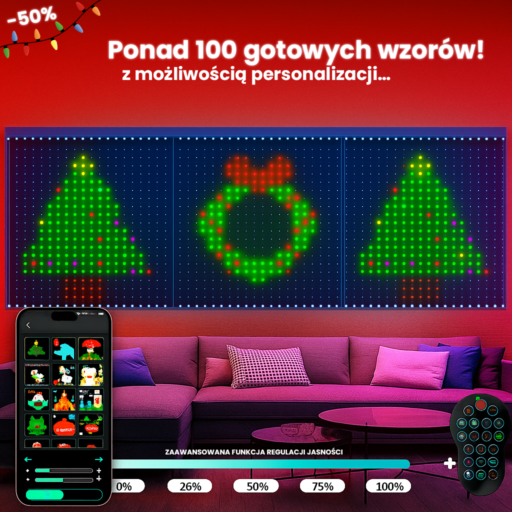 GlowMass™ - Inteligentne lampki LED